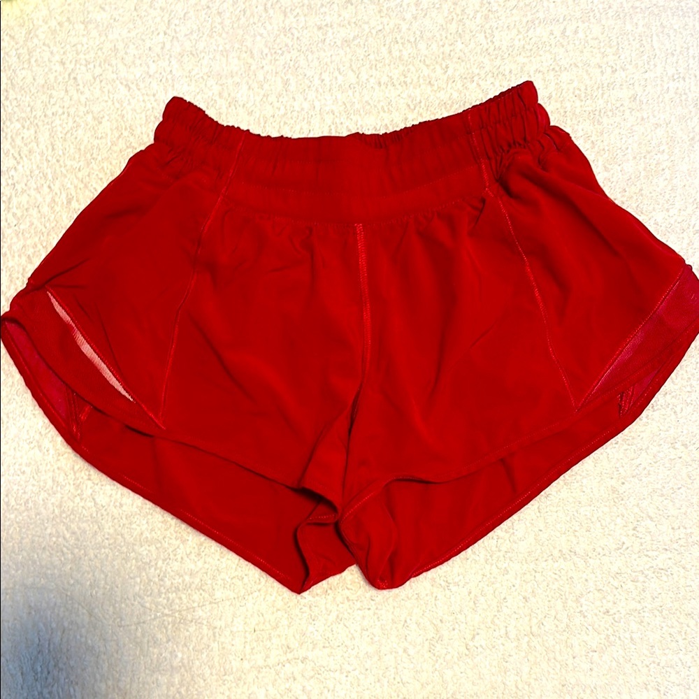 lululemon athletica Red Athletic Shorts